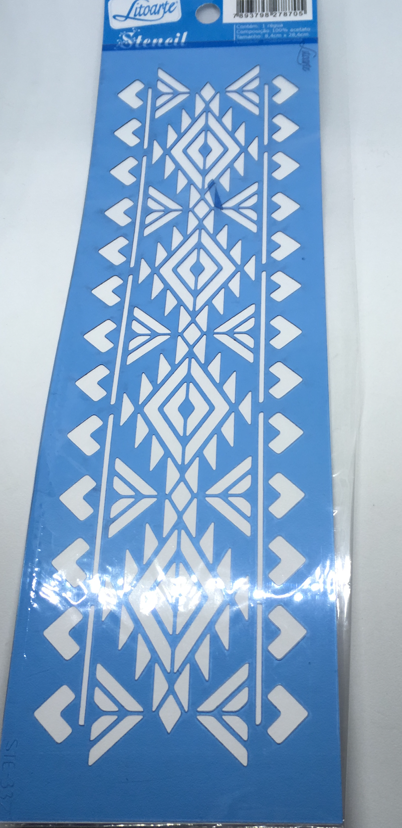 STENCIL LITOARTE 29x8.4 ENCAJE ETNICO