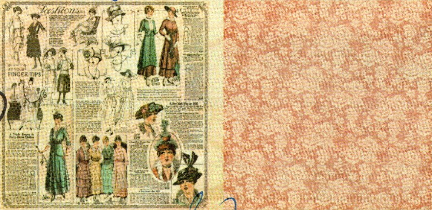 Lamina Graphic 45 Doble 30x30cm Scrapbooking USA - A Ladies Diary 9