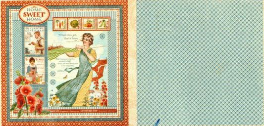 Lamina Graphic 45 Doble 30x30cm Scrapbooking USA - Home Sweet Home 1