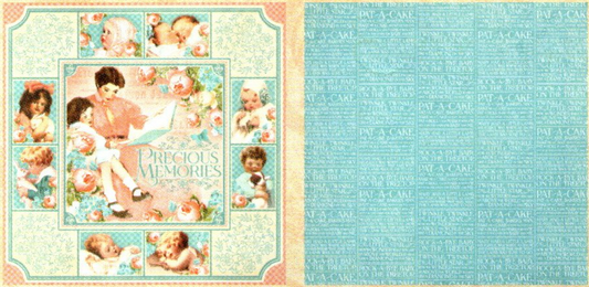 Lamina Graphic 45 Doble 30x30cm Scrapbooking USA - Precious Memories 1