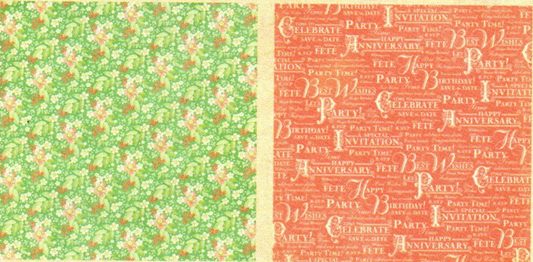 Lamina Graphic 45 Doble 30x30cm Scrapbooking USA - Time to Celebrate 4