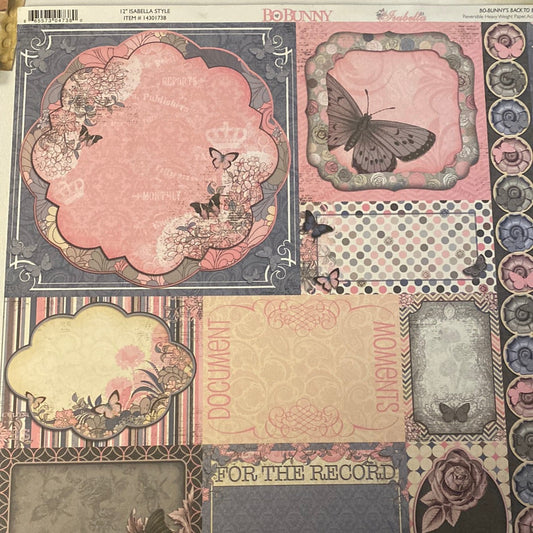 LAMINA- DECOSCRAPP-DECOUPAGE 30 x30 DOBLE CARA mixmedia