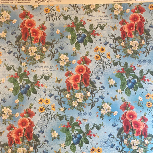 Lamina Graphic 45 Doble 30x30cm Scrapbooking USA - Home Sweet Home 2