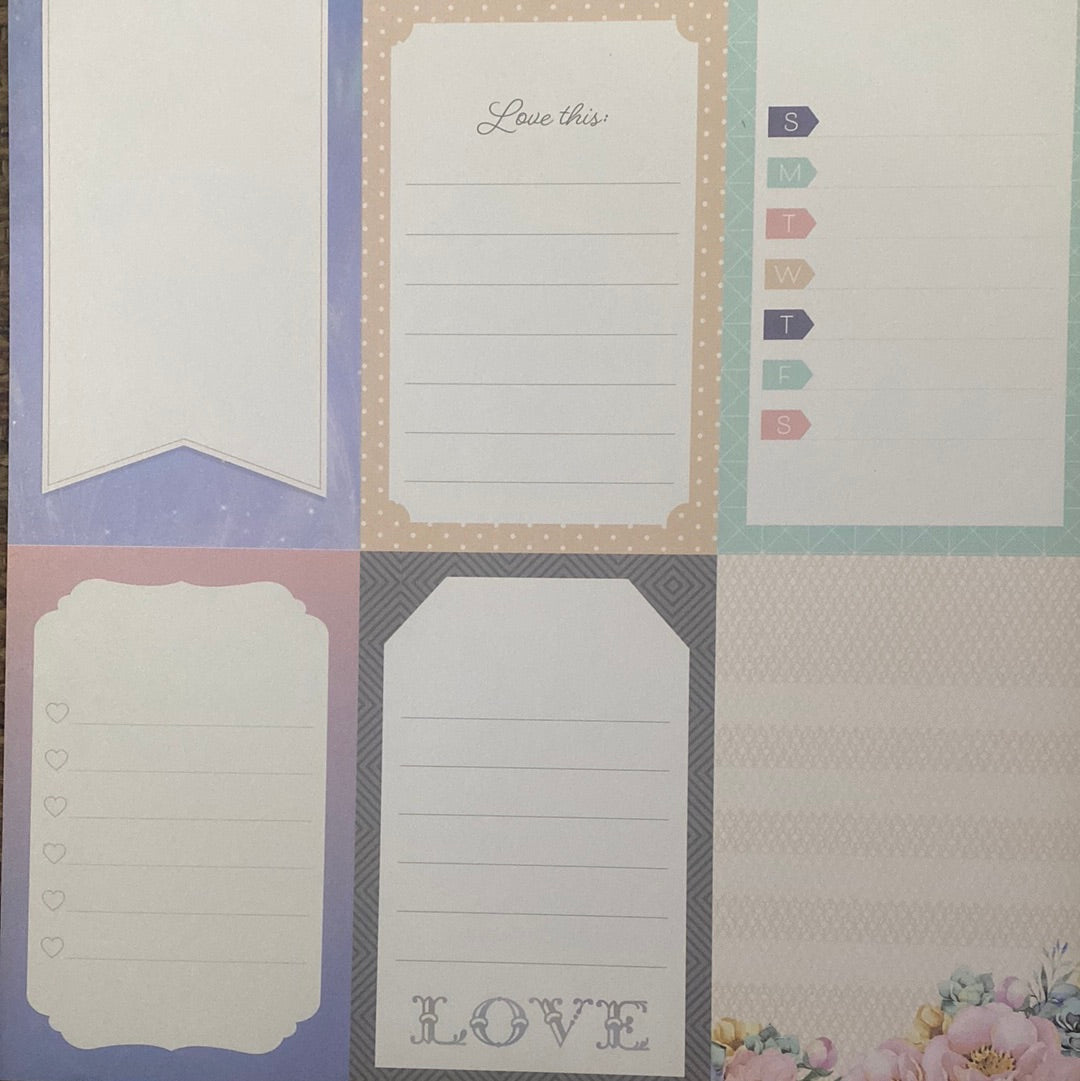 LAMINA DOBLE DECOSCRAPP-DECOUPAGE 30 x30 -VARIAS -SAMANTHA ROSE-PREMIUM