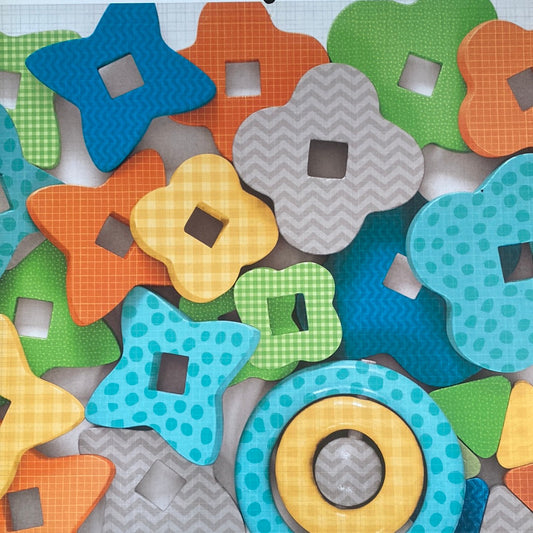 LAMINA DECOSCRAPP-DECOUPAGE 30 x30 VARIOS FONDOS -BABY BOY STACK -BRILLANTE