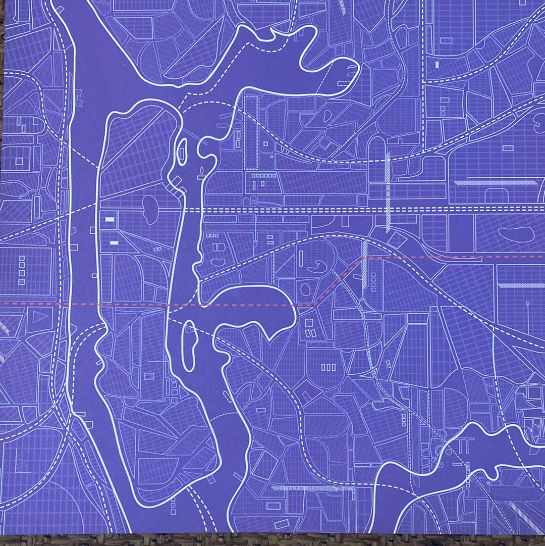 LAMINA DOBLE DECOSCRAPP-DECOUPAGE 30 x30 - CITY MAPS