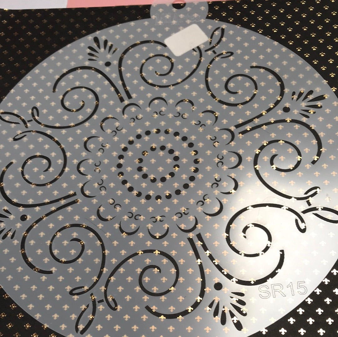 STENCIL 30 REDONDO Mandala 3 MILARTES