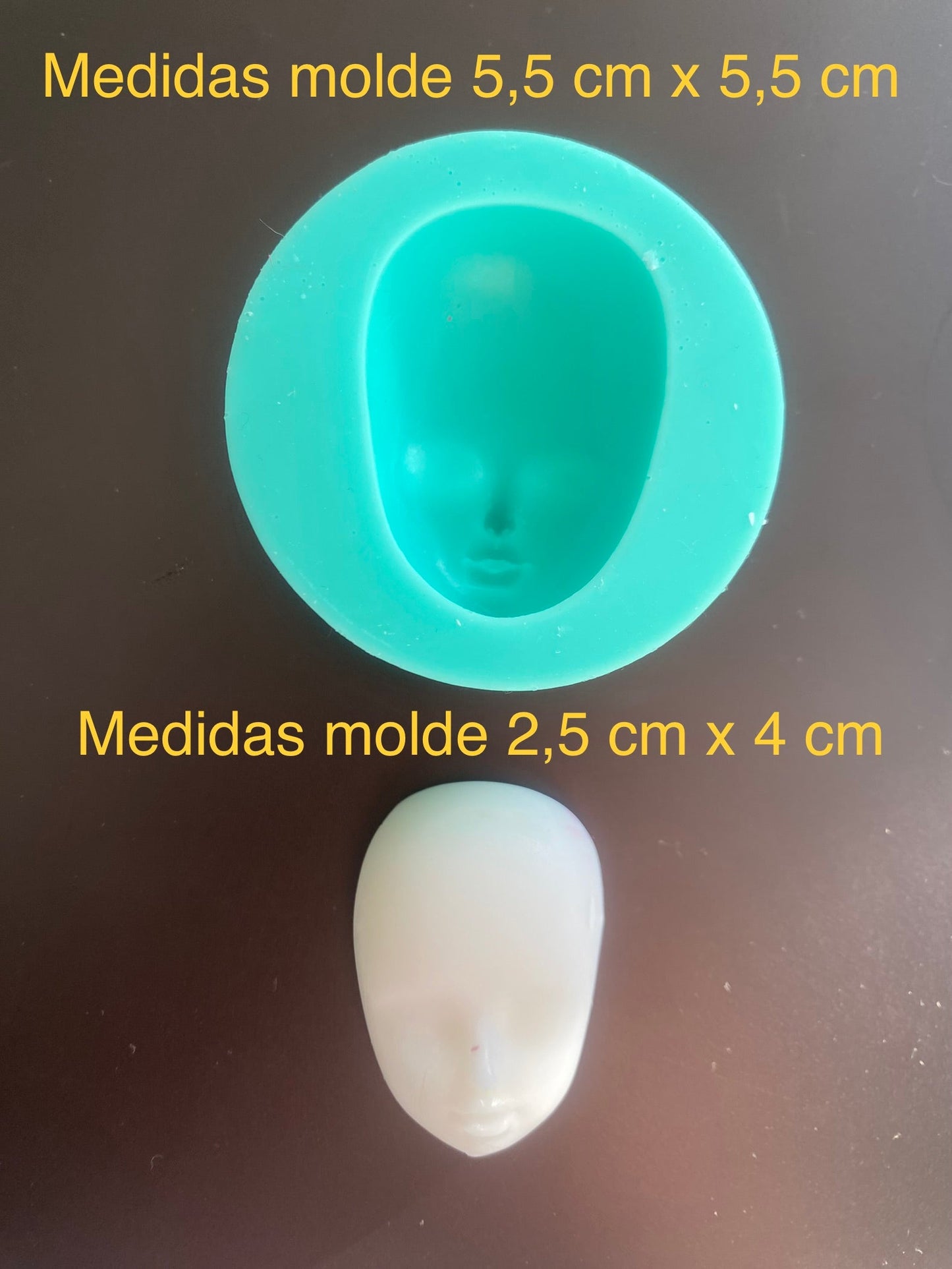 MOLDE SILICONA CARITA NÚMERO 4