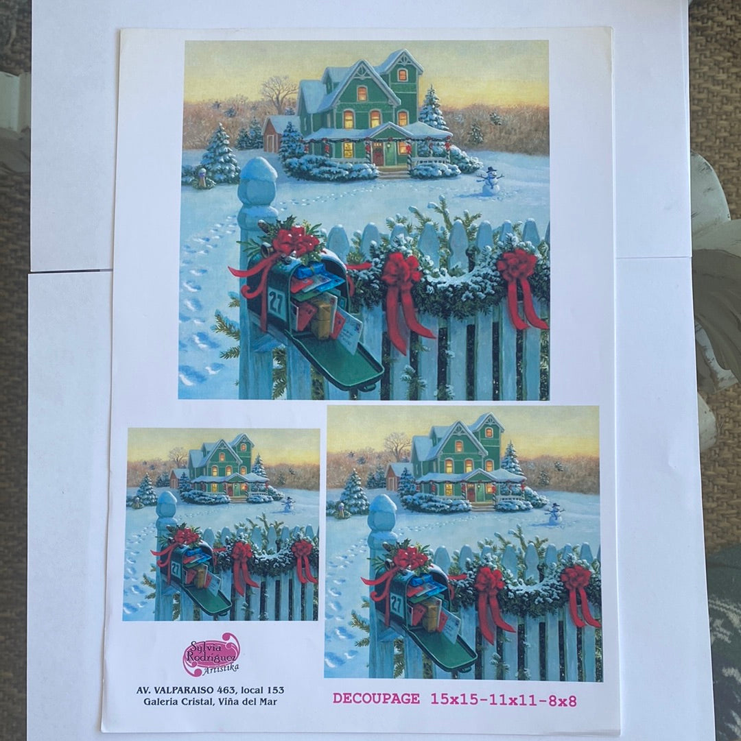 LAMINAS PARA DECOUPAGE (20x25) NAVIDAD