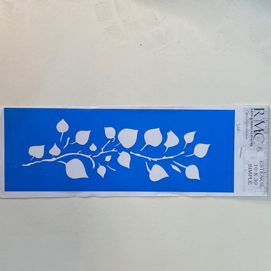 STENCIL 10X30 RAMA CON HOJAS