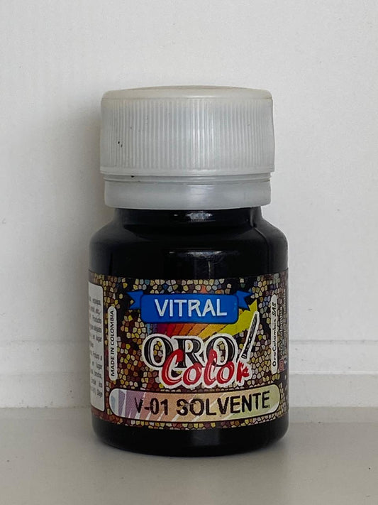 PINTURA VITRAL ORO COLOR 30 ML VS01 SOLVENTE