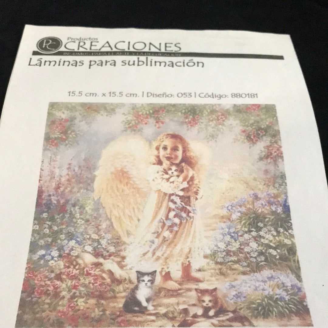 LÁMINA PARA SUBLIMACIÓN CREACIONES 15x 15