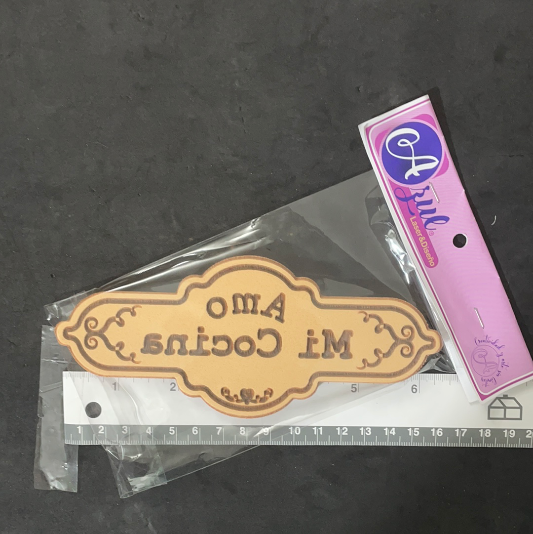 SELLOS EN RELIEVE L 002 AZUL LASER 16x7cm