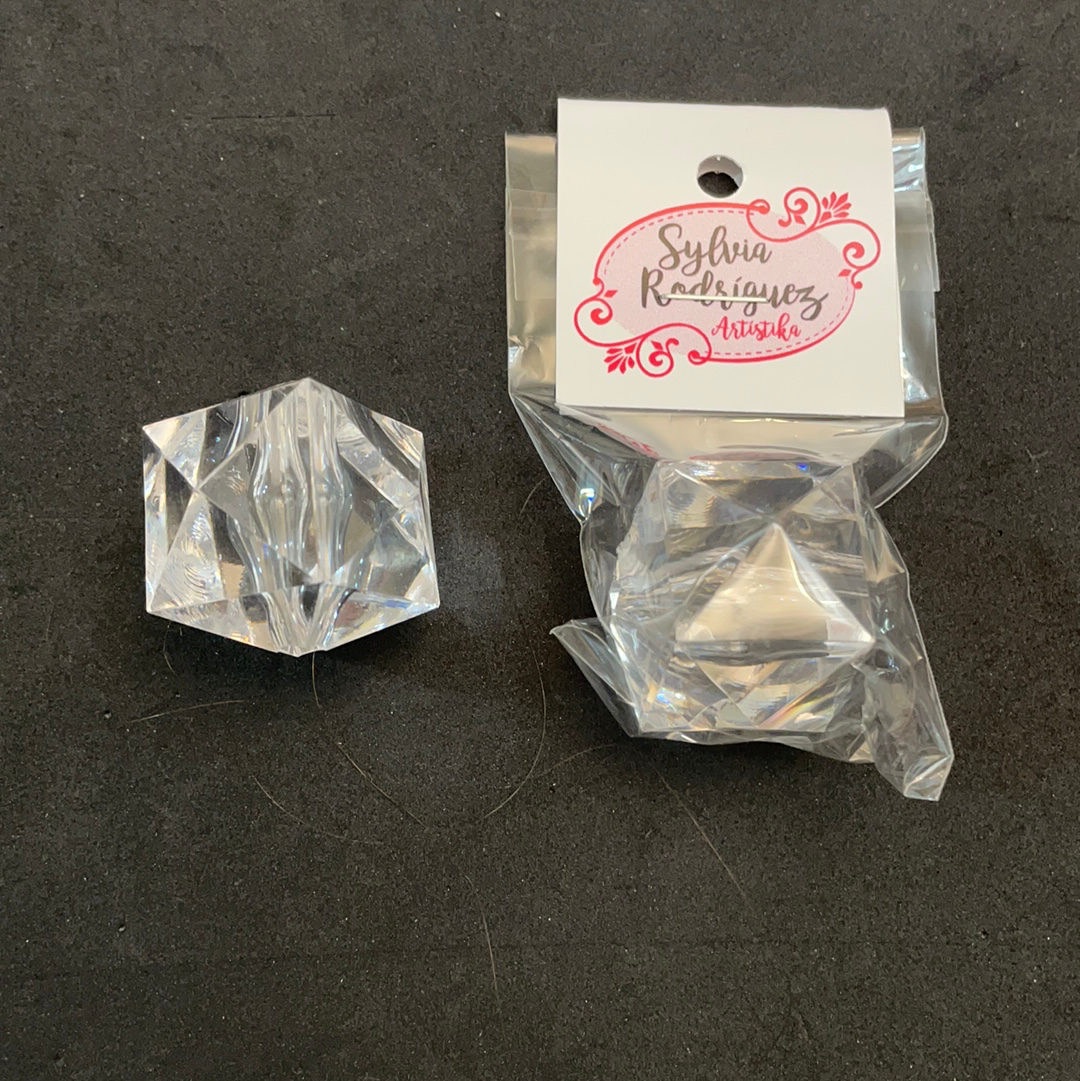18- PRISMAS CRISTALES TRANSPARENTES33 mm 1 U