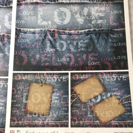 Lámina Doble Faz  Titina colección Púrpura Nro 8 320-8 32x47 cm Scrapbooking-Purpuras 6