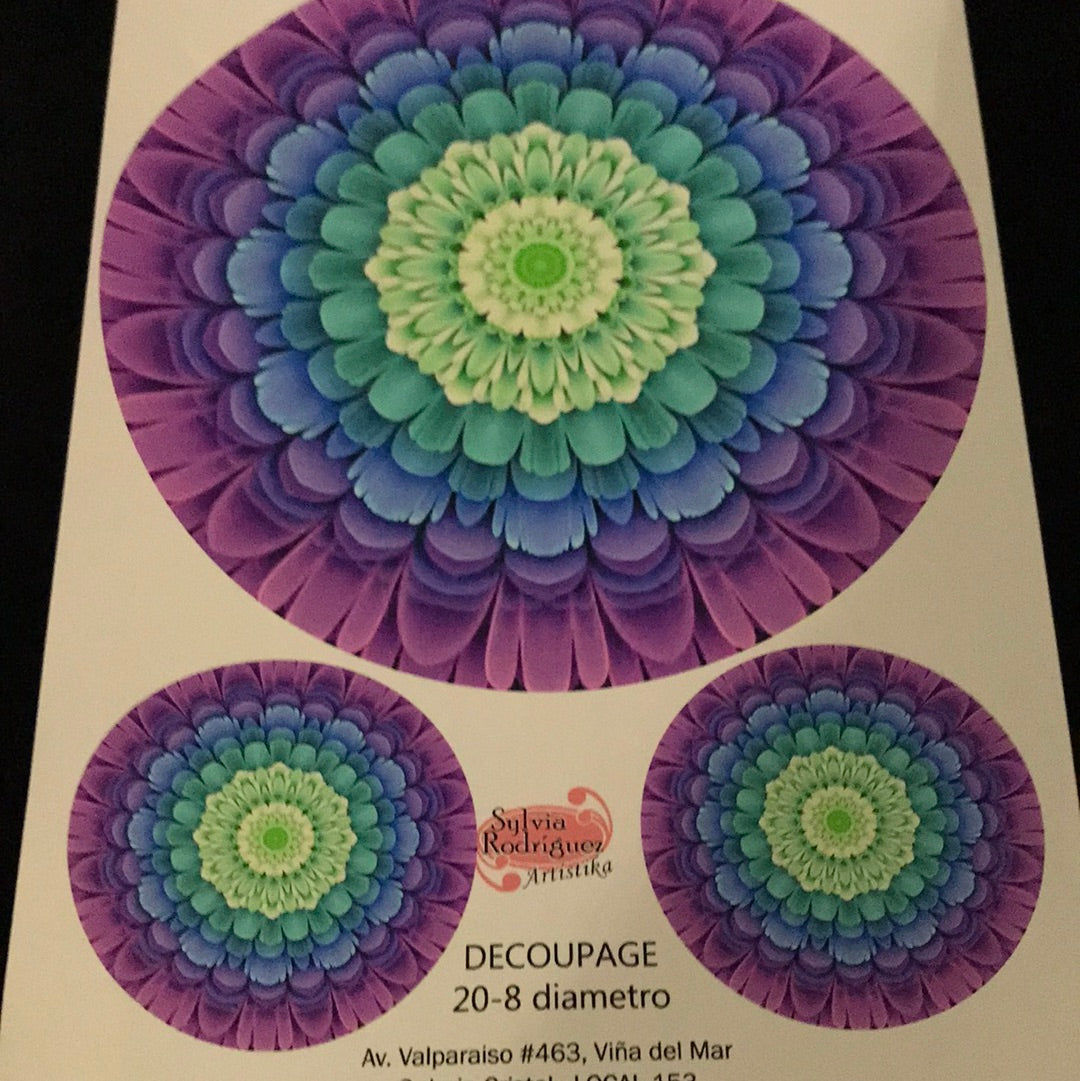 LAMINAS PARA DECOUPAGE (20x25) MANDALAS
