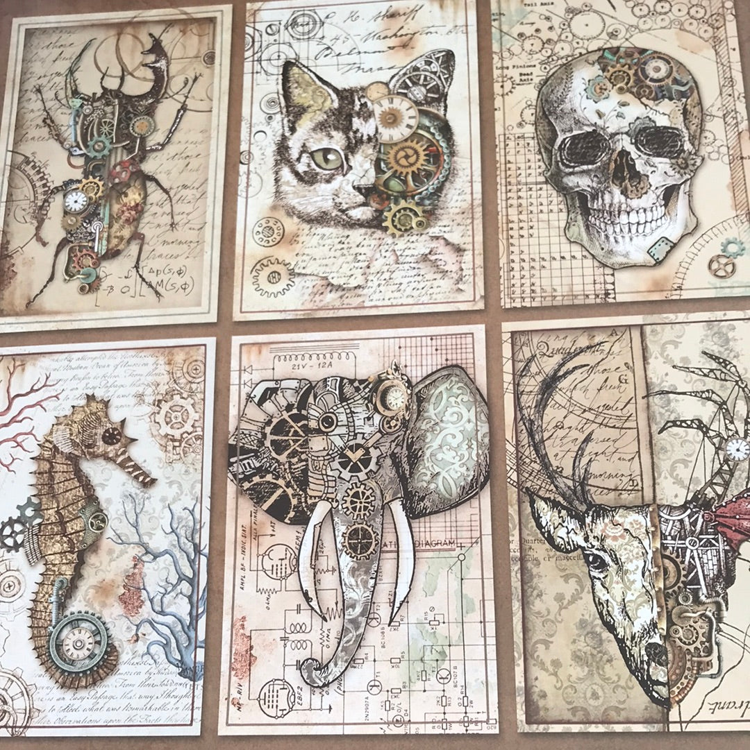 LAMINAS STAMPERIA  DOBLES PARA SCRAP MECHANICAL FANTASY