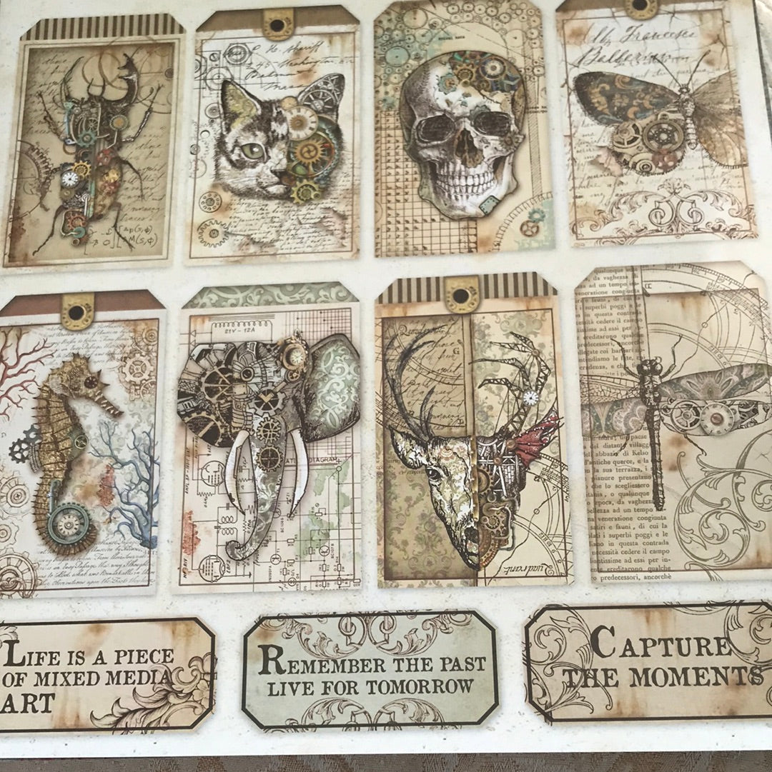 LAMINAS STAMPERIA DOBLES PARA SCRAP MECHANICAL FANTASY