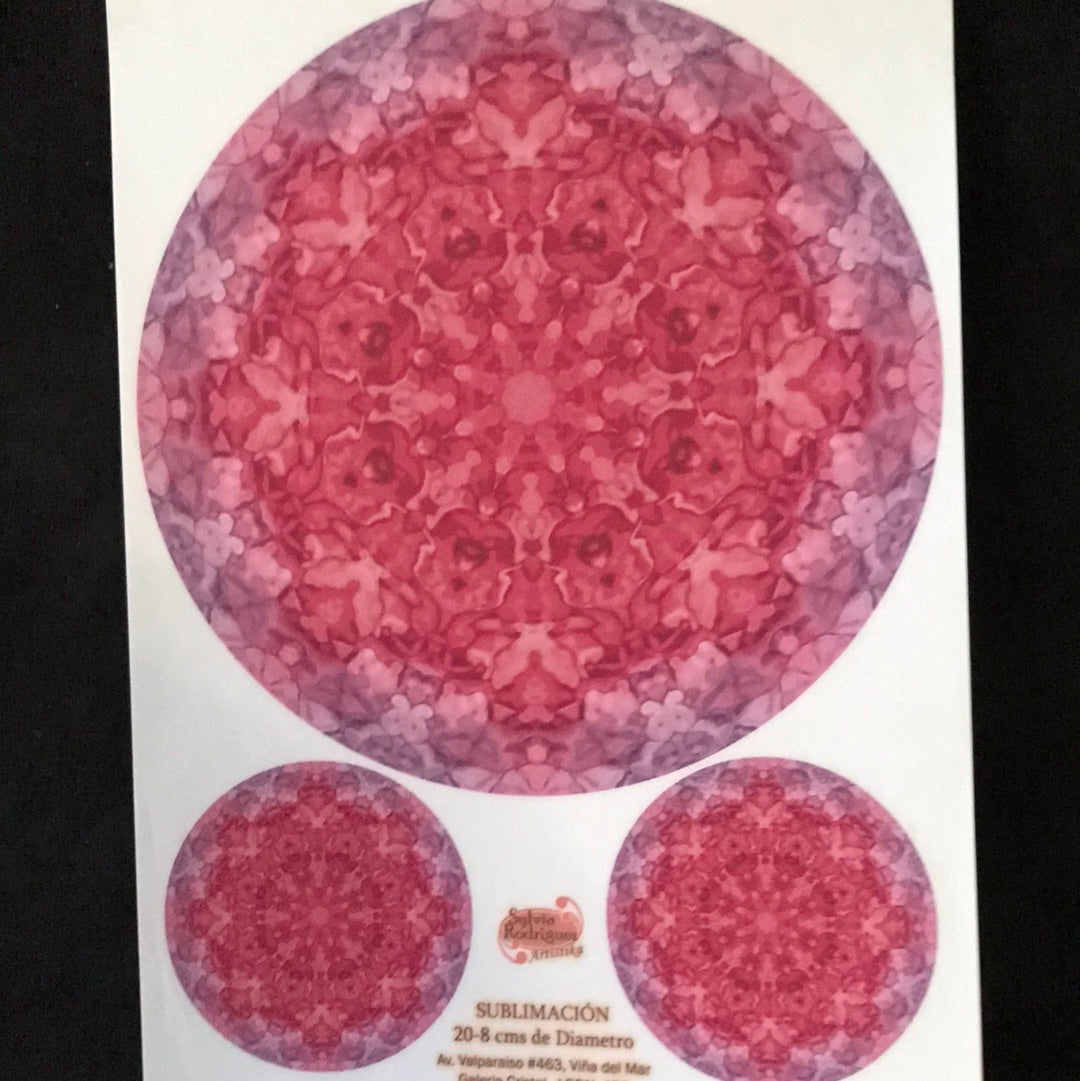 LAMINA PARA SUBLIMACIÓN MANDALAS