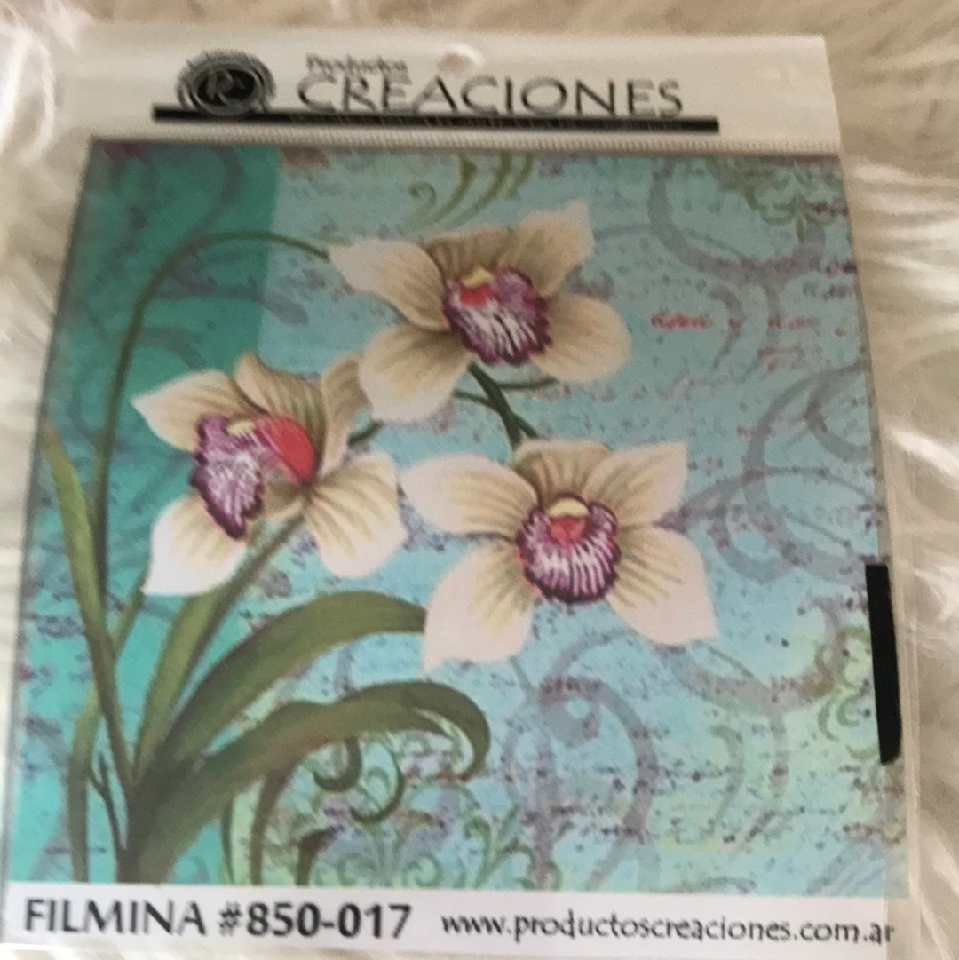 LAMINAS FILMINA O CRISTAL, medidas 14 x 14