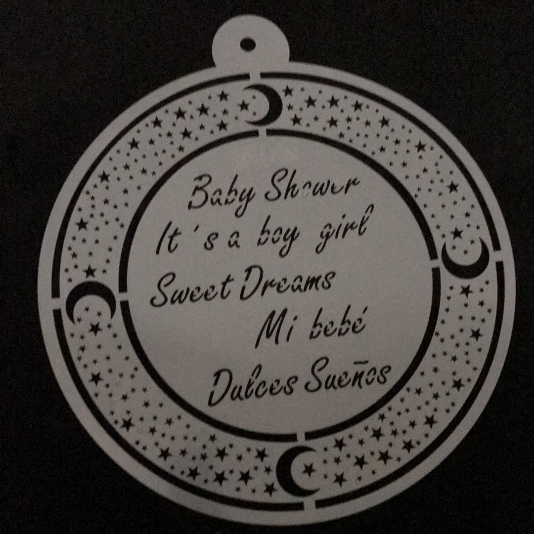 STENCIL 30 REDONDO BABY SHOWER MILARTES