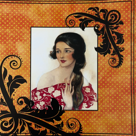 LÁMINA PARA DECOUPAGE- ETNICA 15X15