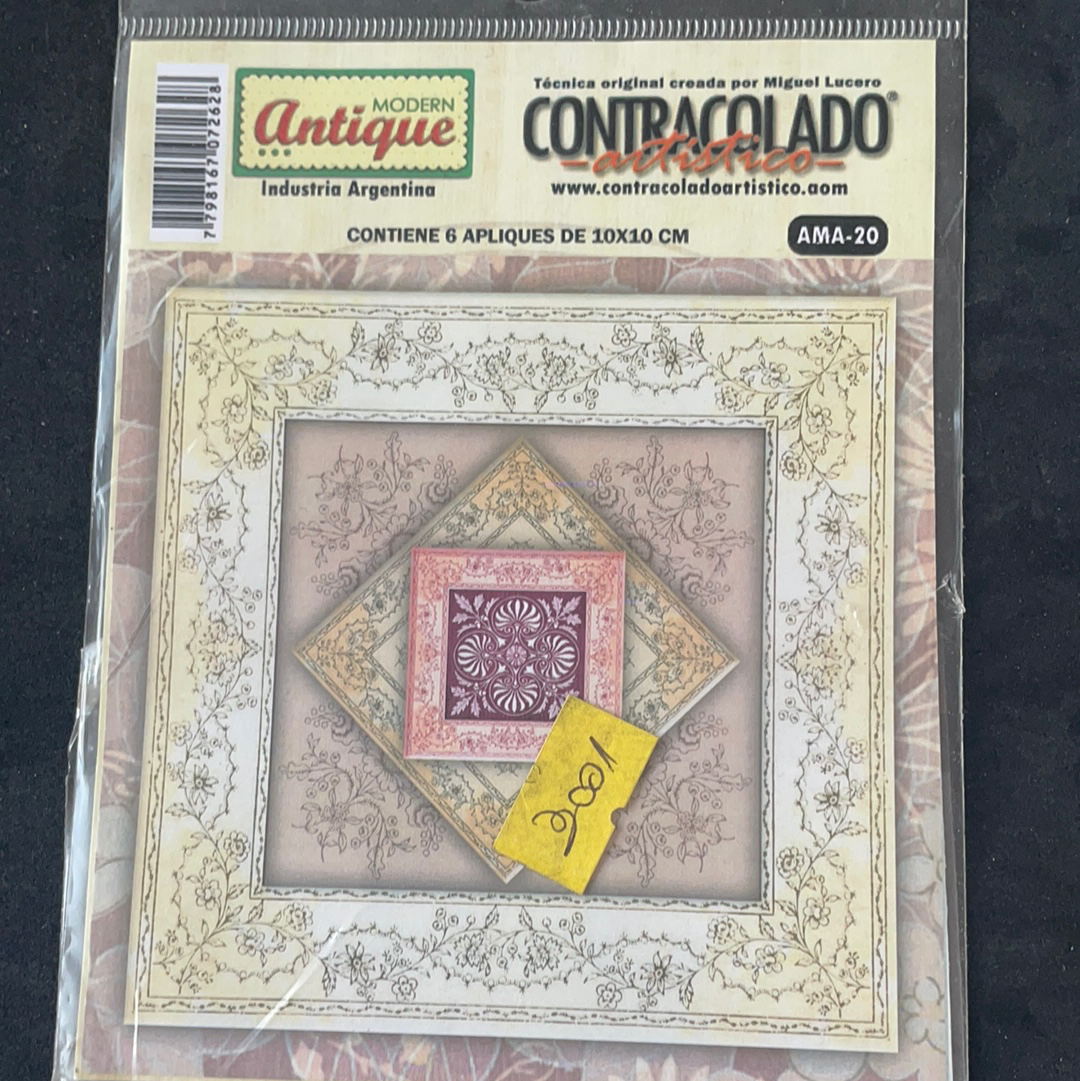 APLIQUES PARA DECOUPAGE POSAVASOS x1