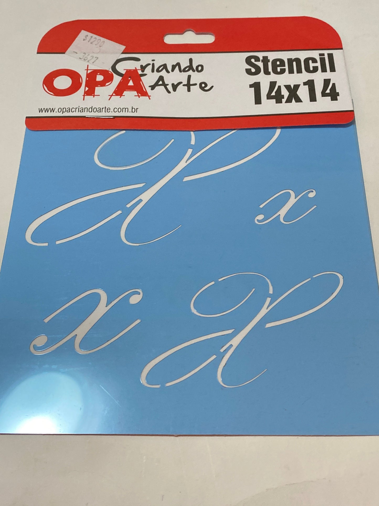 STENCIL LETRA X 14X14 OPA