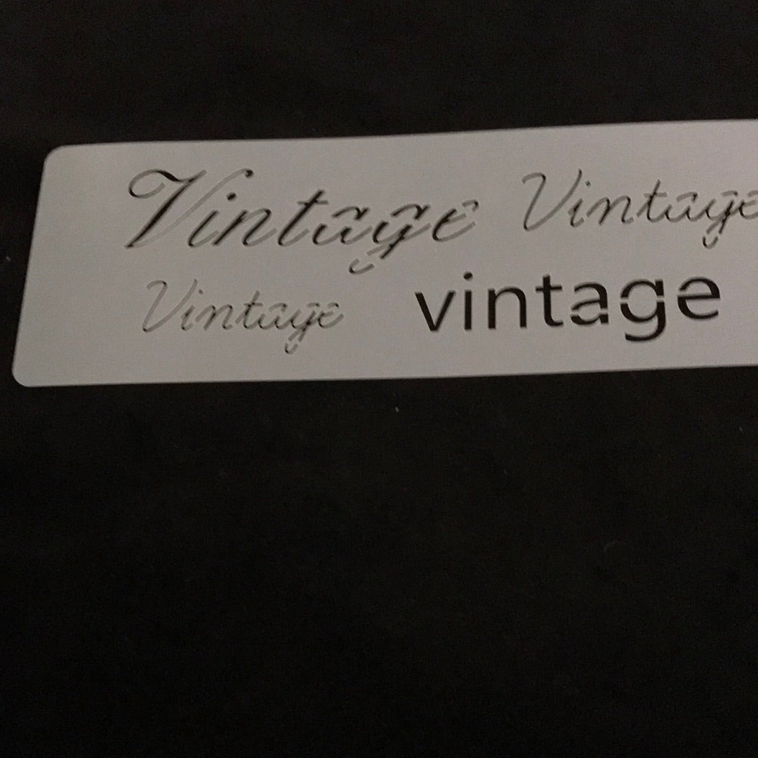 STENCIL 10 x 30 MILARTES VINTAGE PALABRAS