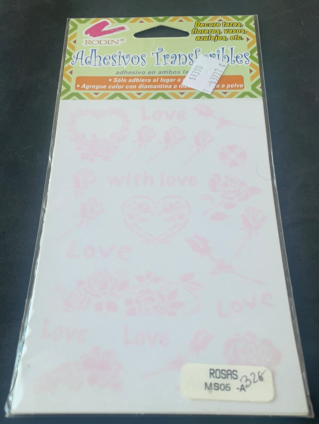 LÁMINAS ADHESIVAS TRANSFERIBLES