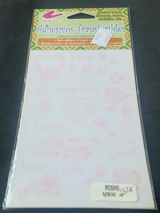 LÁMINAS ADHESIVAS TRANSFERIBLES