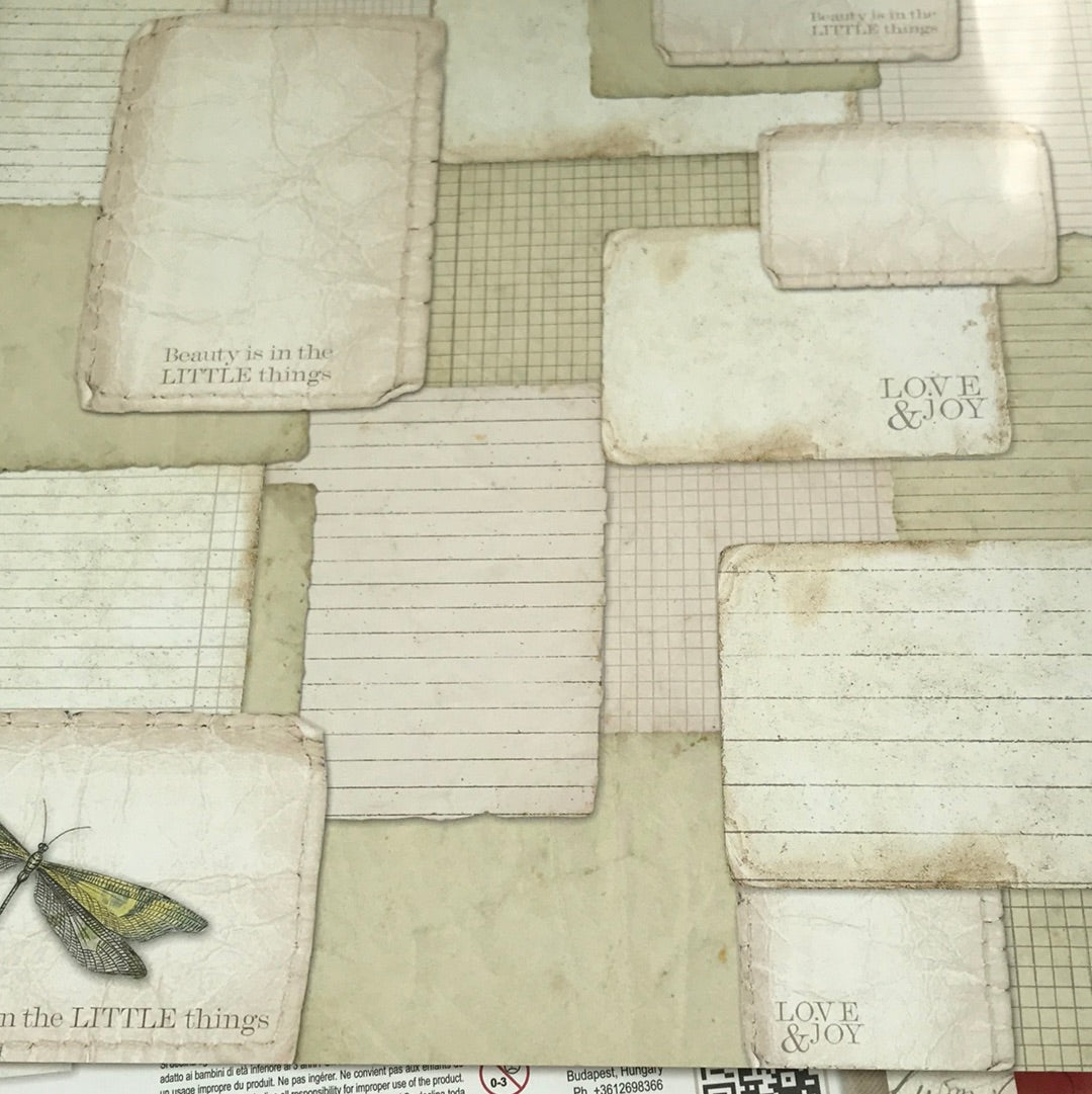 LAMINAS STAMPERIA  DOBLES PARA SCRAP LETTERS