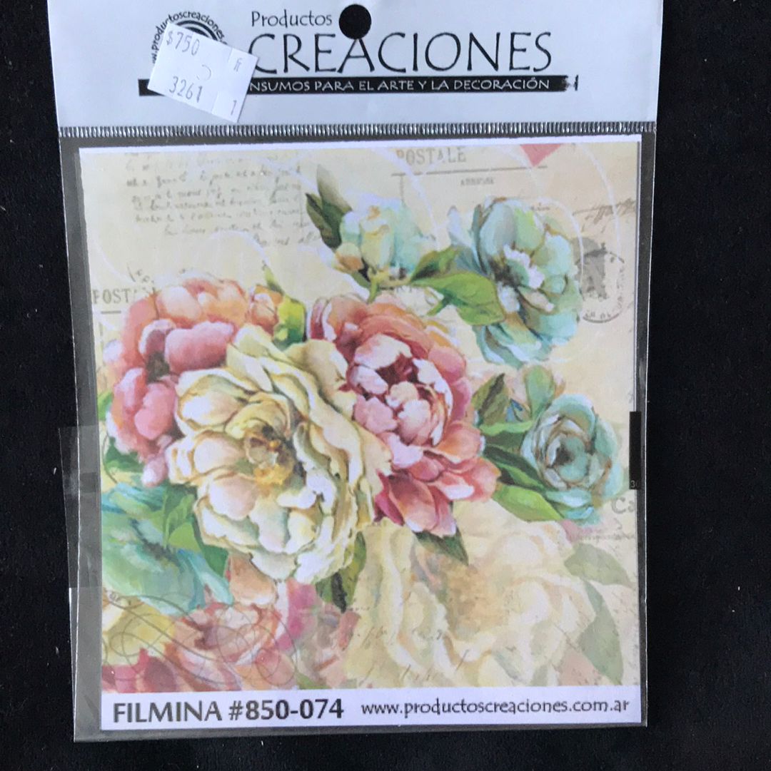 LAMINAS FILMINA O CRISTAL, medidas 14 x 14