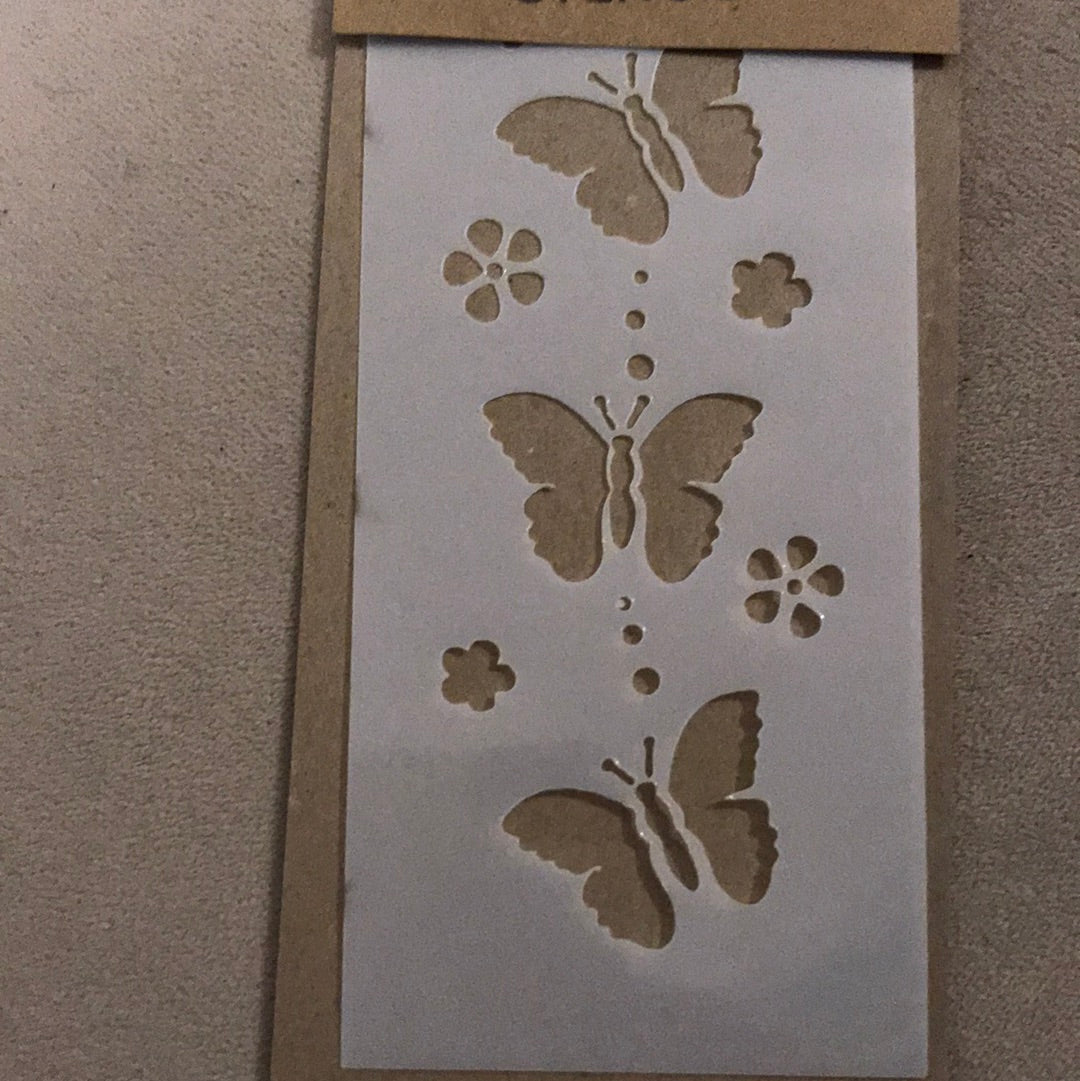 STENCIL 7X15 BORDE MARIPOSAS
