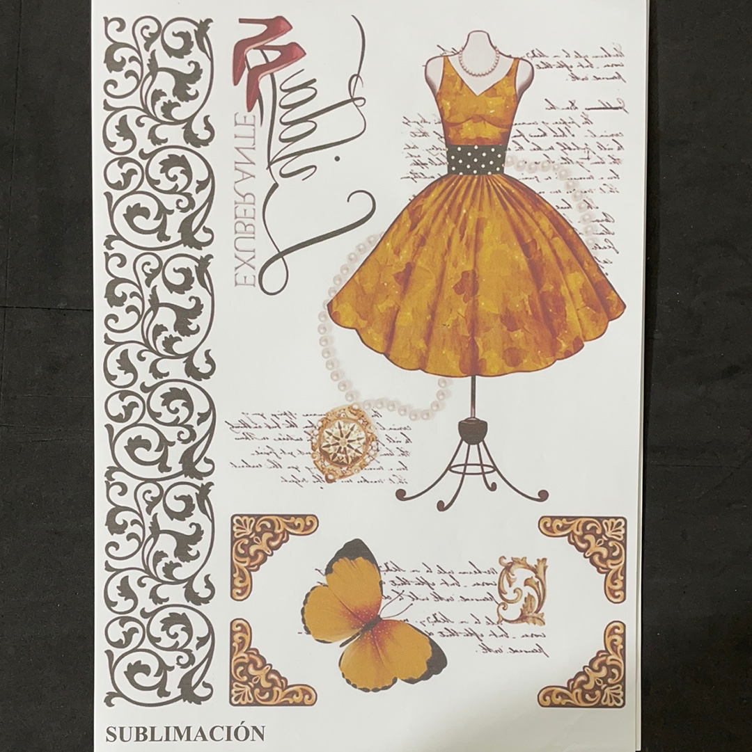 LÁMINA VINTAGE PARA SUBLIMACIÓN