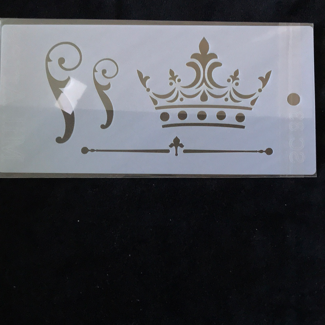 STENCIL 10 x 20 Corona Vintage Milartes