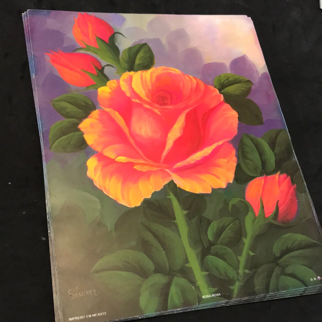 LAMINAS PARA DECOUPAGE FLORES 20 x 25