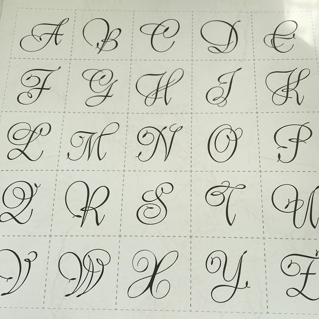 LAMINAS STAMPERIA  DOBLES PARA SCRAP LETTERS