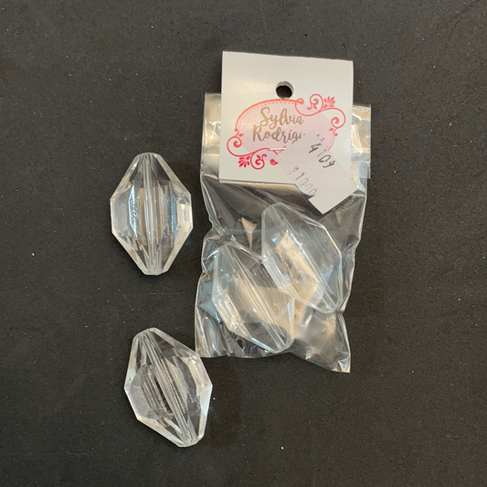 20- PRISMAS CRISTALES TRANSPARENTES 40 mm 2 U