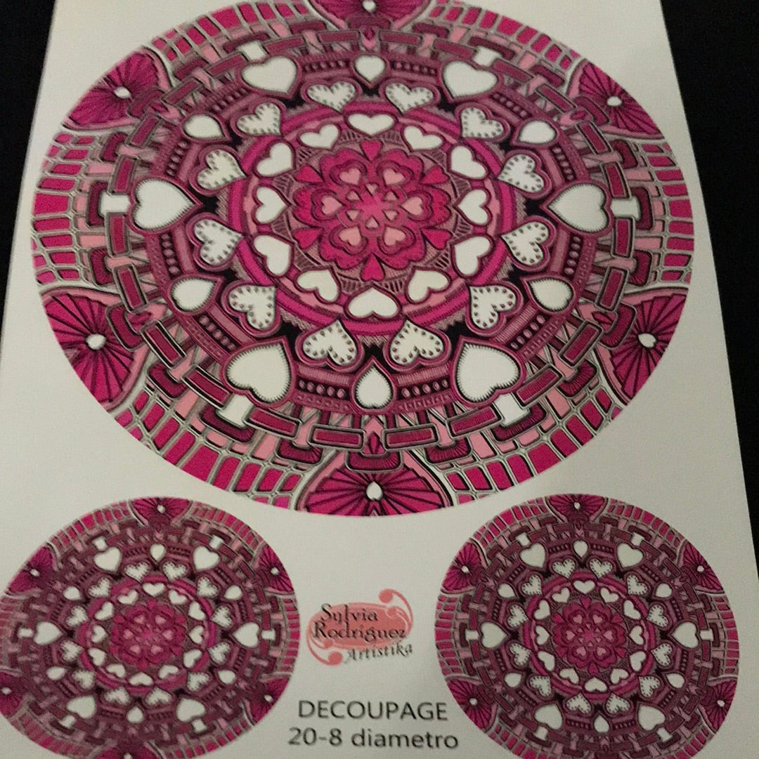 LAMINAS PARA DECOUPAGE (20x25) MANDALAS