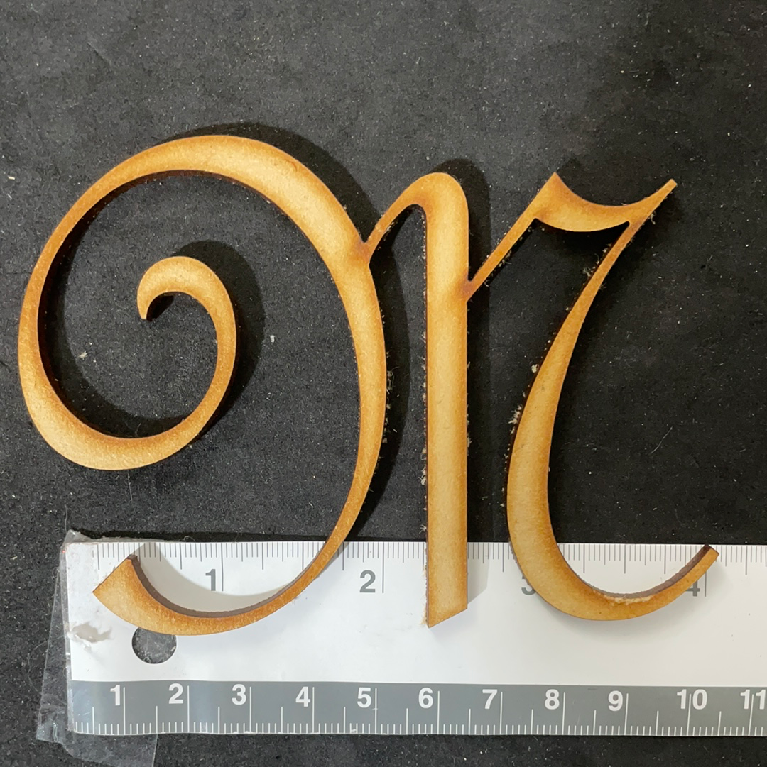 LETRAS GÓTICAS Y NÚMERO LÁSER 7cm