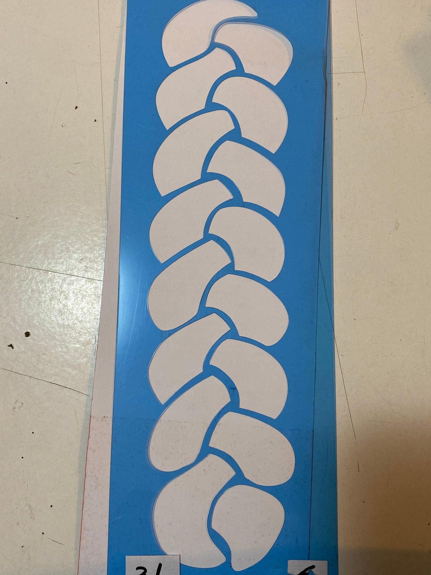 STENCIL 10X30 OPA PAN TRENZADO 2157