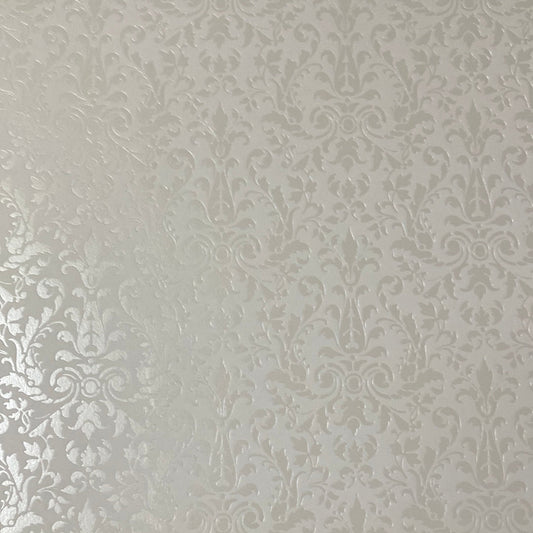 LAMINA DECOSCRAPP-DECOUPAGE 30 x30 METALIZADAS BLANCAS PLATEADAS