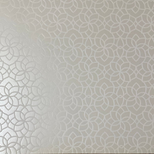 LAMINA DECOSCRAPP-DECOUPAGE 30 x30 METALIZADAS BLANCAS PLATEADAS