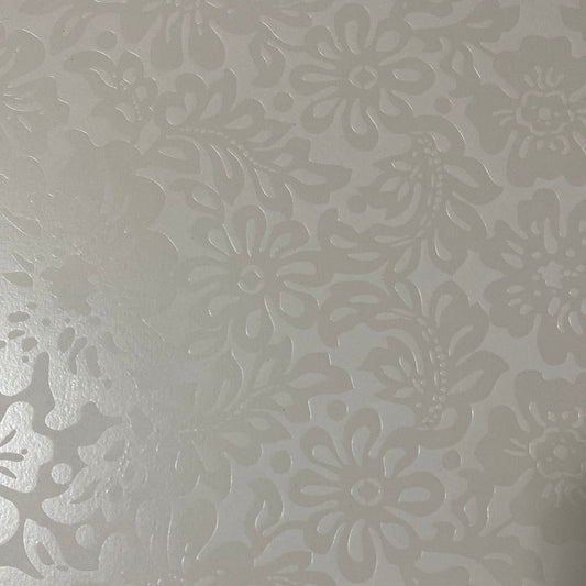 LAMINA DECOSCRAPP-DECOUPAGE 30 x30 METALIZADAS BLANCAS PLATEADAS