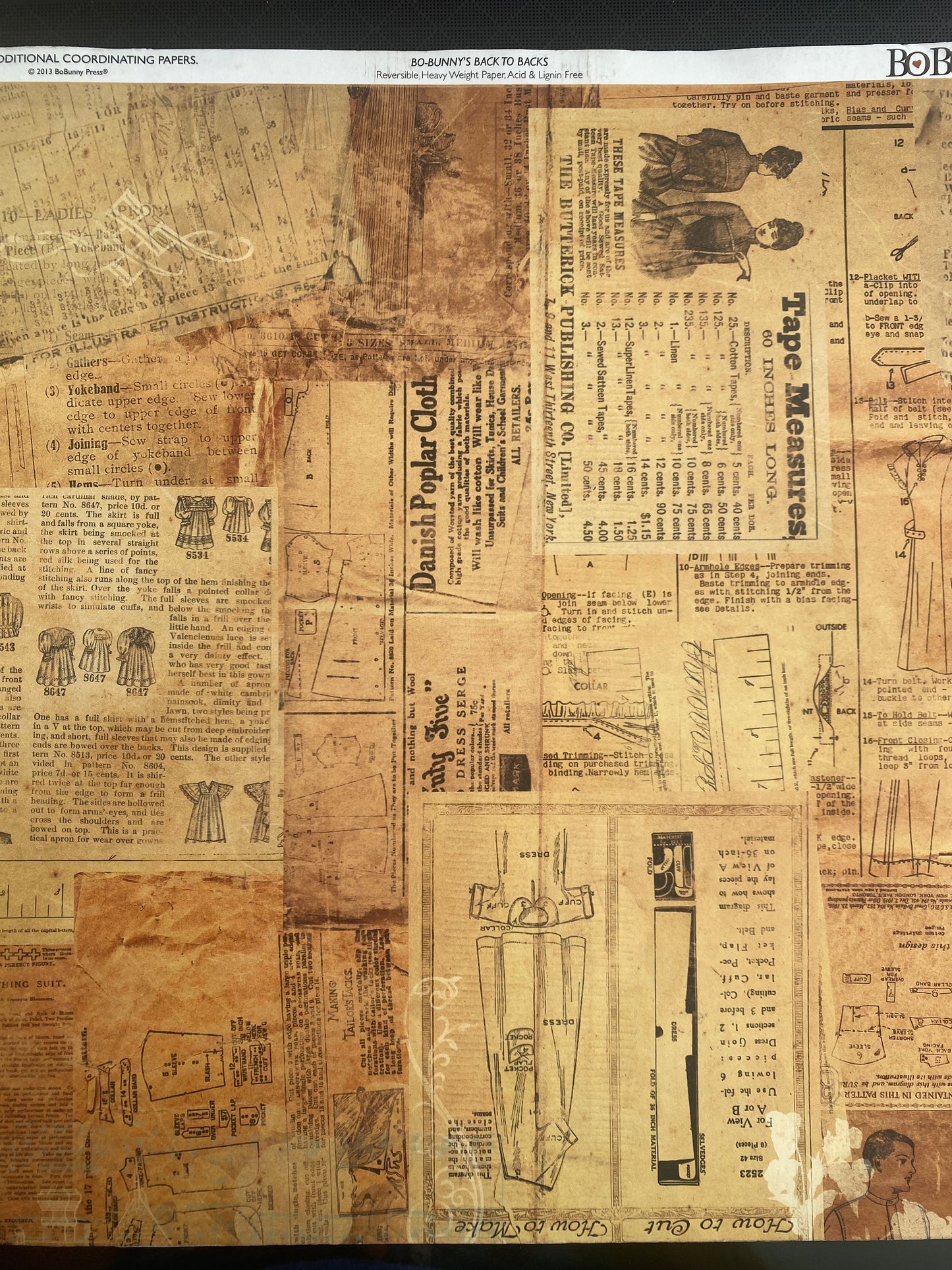 LAMINA- DECOSCRAPP-DECOUPAGE 30 x30 DOBLE CARA mixmedia Musica