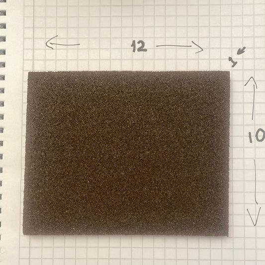LIJA RECTANGULAR 12x10x1 cm