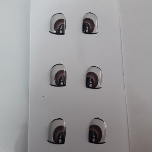 Ojitos adhesivos 3D cafe