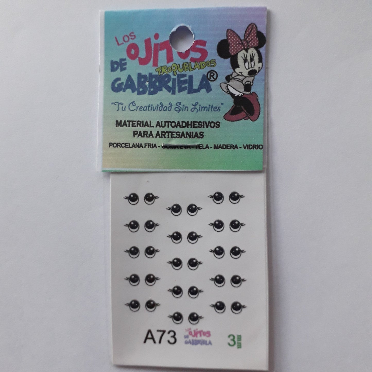 Ojitos adhesivos Gaby pequeños A73