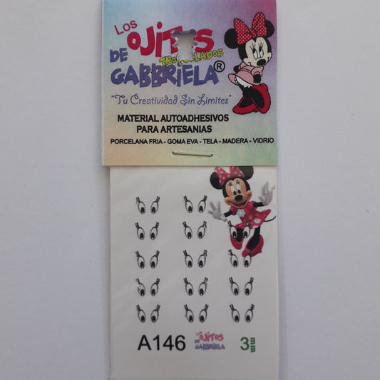 Ojitos adhesivos Gaby pequeños A146 3mm